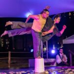 Patrick Léonard et Nathan Biggs Penton au main à main, Carmagnole à Gamelin 2025 - Photo : @SL_MTL on instagram